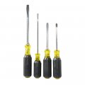 Klein Tools 85105 Screwdriver Set Slotted And Phillips Screwdrivers With Cushion-grip Handles Tip-ident 4-piece 