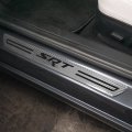 Dodge Srt Silver Real Carbon Fiber 4 Pcs Universal Door Sill Step Protector Kick Plates Official Licensed 