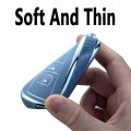 Yuebutor Key Fob Cover Case For Toyota 2019-2023 Camry Rav4 Highlander Corolla 4runner Avalon C-hr Prius Blue