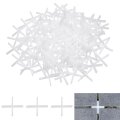 800pcs Tile Spacers 1 5mm 16 Cross Shape Wall Floor Spacer Tiling Tools For Ceramic Installation Pe Plastic White