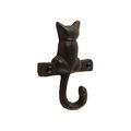 Metal Wall Mount Cat Tail Hook Key Ring Pet Leash Holder 