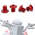 Mirror Hole Plugs Screws 2 Pair M10x1 25 Fit For Fz07 Mt07 Mt-09 Grom 125 Crf250l Vulcan S Z800 Gsx-s 750 Sv650 And So On 