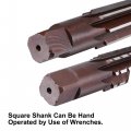 Uxcell Mt3 Morse Taper Reamer Coarse And Finish Set H8 Accuracy Alloy Tool Steel 8 Flutes Straight Shank Hand Cutter Milling