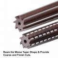 Uxcell Mt3 Morse Taper Reamer Coarse And Finish Set H8 Accuracy Alloy Tool Steel 8 Flutes Straight Shank Hand Cutter Milling