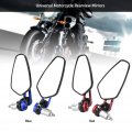 Motorcycle Mirrors Bar End 2pcs Universal Motorbike Aluminum Alloy 7 8 22mm Side Rearview Replacement For Honda Suzuki Yamaha
