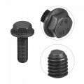 Uxcell Metric M12x35mm Hex Flange Bolts 6pcs 10 9 Grade Carbon Steel Hexagon Head Screws