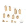 12 Pack Universal Motorcycle Reusable Brass Wheel Spoke Balance Weights Refill 