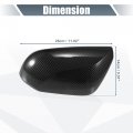 X Autohaux 1 Pair Car Rear View Driver Passenger Side Mirror Cover Cap Overlay Black Carbon Fiber Pattern For Toyota Prius