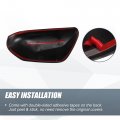 X Autohaux 1 Pair Car Rear View Driver Passenger Side Mirror Cover Cap Overlay Black Carbon Fiber Pattern For Toyota Prius