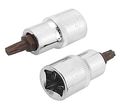 2 Pcs Vehicle T35 Torx Head Screwdriver 1 Square Drive Socket Kit 
