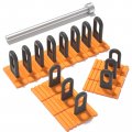 Guangsheng Paintless Dent Repair Tool Car Puller Kit Heavy Duty Auto Body Remover Glue Pulling Tabs Yellow Pull Powerful 