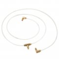A-premium Rear Pair 2 Convertible Power Top Hydraulic Fluid Hose Lines And Fittings Plastic Hoses Compatible With Chevrolet