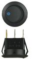 Install Bay Round Rocker Switch Blue Led With No Leads 5 Bag- Ibrrsb 