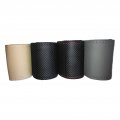 Car Steering Wheel Stitch On Wrap Cover Universal Hand Sewing Perforated Microfiber Leather Black Red