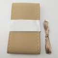Car Steering Wheel Stitch On Wrap Cover Universal Hand Sewing Perforated Microfiber Leather Black Red