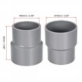 Uxcell Pvc Dwv Reducing Coupling Schedule 40 Gray 63mm X 75mm Socket 2pcs