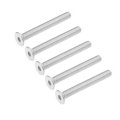 M8x65mm Flat Head Machine Screws Inner Hex Screw 304 Stainless Steel Fasteners Bolts 5pcs 