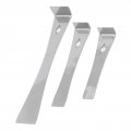 Nail Pry Bar Stainless Steel Fine Workmanship Set 3pcs Flat For Maintenance 