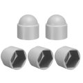 5pcs Hex Nut Cover M22x32x35mm Plastic Dome Protection Cap Screws Bolt Covers For Indoor Outdoor Furniture Automotive Bolts 
