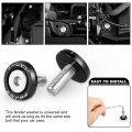 X Autohaux 10pcs Fender Washer Bumper M6 Bolts Engine Bay Dress Up Kit Aluminum Black