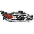 Headlight Assembly Replacement Fit 2010-2012 For Ford Taurus Black Housing Clear Lens Passenger Side