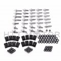 Httmt Mt215-006- Silver Spike Fairing Bolts Kits Compatible With 2004 2005 2006 Yzf R1 Yzf-r1 Yzfr1