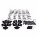 Httmt Mt215-006- Silver Spike Fairing Bolts Kits Compatible With 2004 2005 2006 Yzf R1 Yzf-r1 Yzfr1