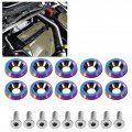 License Plate Holder Car Modification M6 Gasket Bolt Frame Decoration Screw Colorful