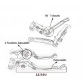 Al-mart Motorcycle Adjustable Folding Extendable Brake Clutch Levers Set Compatible With Su-zuki Gsx600f 1989-1997 Sv650 S