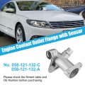 1 Set Engine Coolant Outlet Tube For Vw Passat Audi A4 8t No 058121132 058121132a 058121132c