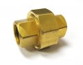 1 Npt Female Three Piece Union Brass Pipe Coupling 