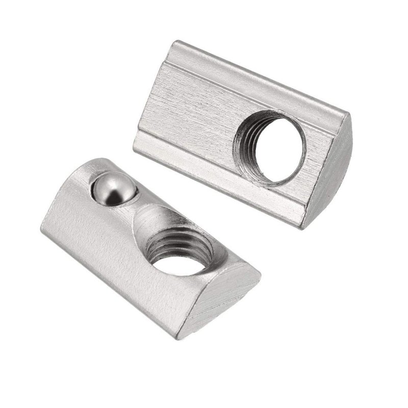 Roll-in Spring M8 T Nut Roll Ball Elastic Nuts For 4040 Series Aluminum Extrusion Profile Suitable With 8mm Groove Depth Pack