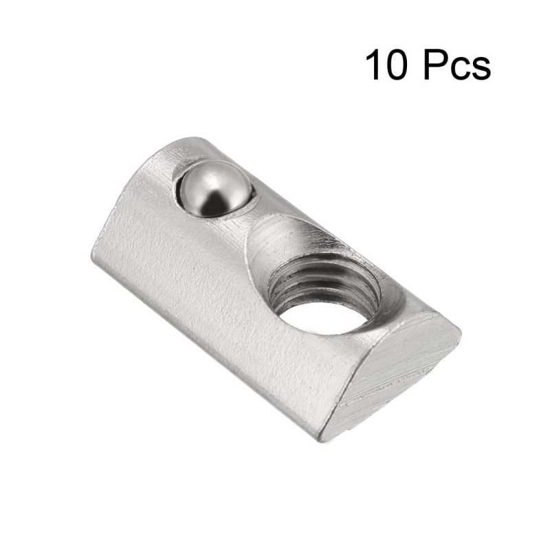 Roll-in Spring M8 T Nut Roll Ball Elastic Nuts For 4040 Series Aluminum Extrusion Profile Suitable With 8mm Groove Depth Pack