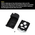 Key Shell Caseless Entry Remote Key Fob Replacement For Honda Accord 2003-2013 Cr-v 2005-2013 4 Buttons