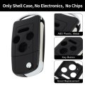 Key Shell Caseless Entry Remote Key Fob Replacement For Honda Accord 2003-2013 Cr-v 2005-2013 4 Buttons
