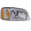 Headlightsdepot Chrome Housing Halogen Headlight For Hyundai Accent 2000-2002 Includes Right Passenger Side Headlamp 