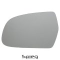 Spieg Driver Side Mirror Glass Replacement For Audi A4 Quattro 2010-2016 A3 2010-2012 Heated W Backing Plate Lh