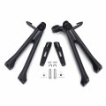 Httmt- Rear Passenger Footrest Bracket Foot Pegs Set Compatible With 2011-2023 Suzuk Gsx-r 600 750 In Black P N Mt390-056-gbk
