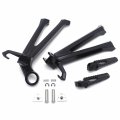 Httmt- Rear Passenger Footrest Bracket Foot Pegs Set Compatible With 2011-2023 Suzuk Gsx-r 600 750 In Black P N Mt390-056-gbk