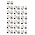 Iivverr Pg13 5 6-11mm Mm X 25mm Waterproof Adjustable Cables Gland White 38pcs Pg13 5 Ajustables Impermeables 