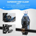 Motorcycle Atv Cup Holder Bike With 360 Rotation Crocodile-bite Clamp Dirt Water Resistance Mud-proof For Atv Scooter Boat