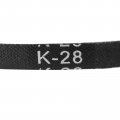 Uxcell K-28 V Belt Machine Transmission Rubber Black Replacement Drive 28 Inch Pitch Girth 8mm Width 6mm Height Jis Standard
