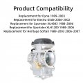 Gxywady Motorcycle Carburetor Cv 40mm Carb Replacement For Sportsters 1200 Softail 1988-2006