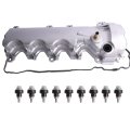 Left Side Aluminum Valve Cover Kit For Ford Lincoln Mercury Explorer Mustang Expedition Mark Lt Navigator Mountaineer F-150 