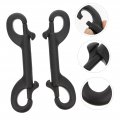 Healeved 4 Pcs Double Hook Metal Snaps Diving Stainless Steel Spring Buckle