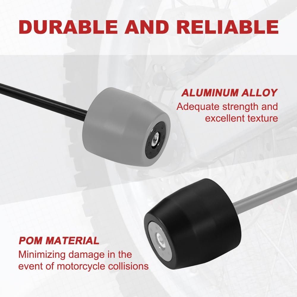 Rear Axle Slider And Swing Arm Stand Bobbins For Drz400s Drz400sm Drz400se 2000 2024 Cnc Aluminum Pom Frame Sliders Crash Pads