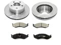 Front Ceramic Brake Pad And Rotor Kit For 1993-1998 Jeep Grand Cherokee 