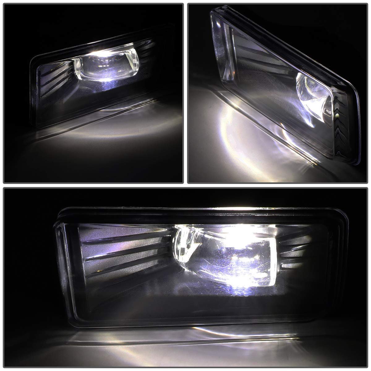 Led Fog Lights For 2007-2018 Chevrolet Silverado Suburban Tahoe Gmc Sierra Yukon Smoked Lens With Wiring Harness And Switch