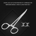 Aramox 4 Springs Set Stainless Steel Door Lock Actuator Repair Kit Fitment For C And E Class W203 W211