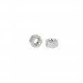 M1 2 X 1 2mm Nickel Plated Hexagon Hex Nuts Fasteners Silver Tone 200pcs 
